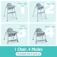 preview thumbnail 16 of 20, Babyjoy 4-in-1 Convertible Baby High Chair Feeding with Removable - See Details