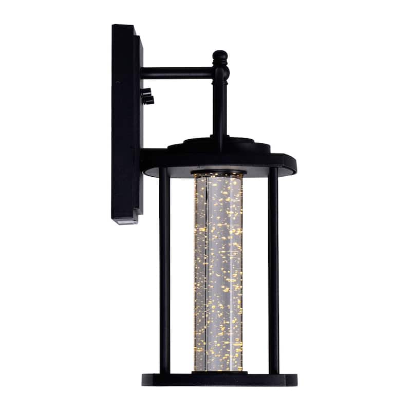 Greenwood LED Black Outdoor Wall Lantern