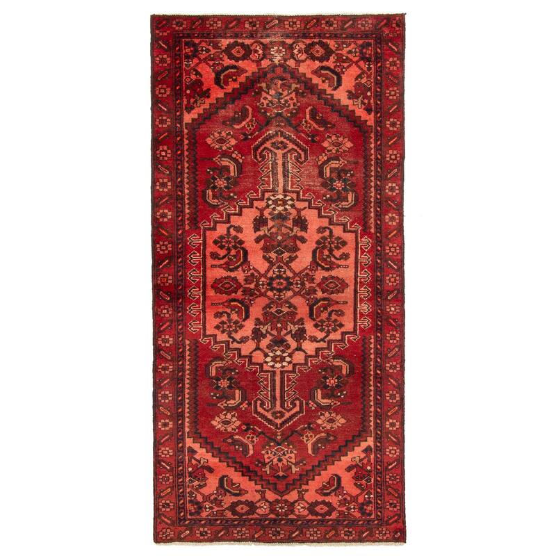 ECARPETGALLERY Hand-knotted Andelz Red Wool Rug - 2'11 x 6'3