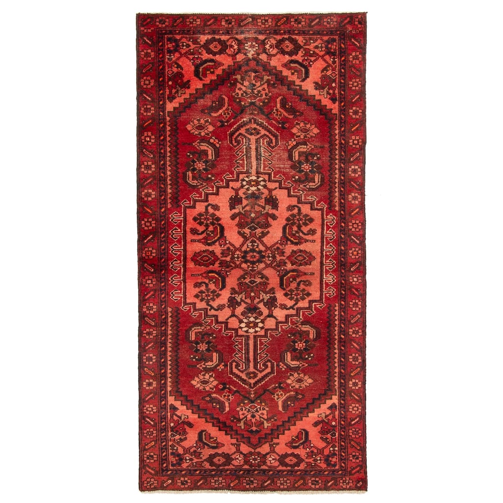 ECARPETGALLERY Hand-knotted Andelz Red Wool Rug - 2'11 x 6'3