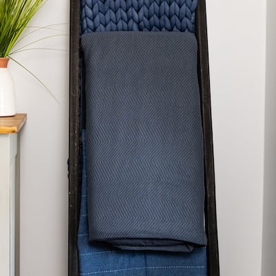 Jersey Knit Weighted Blanket with Removable Cover, 12 LB