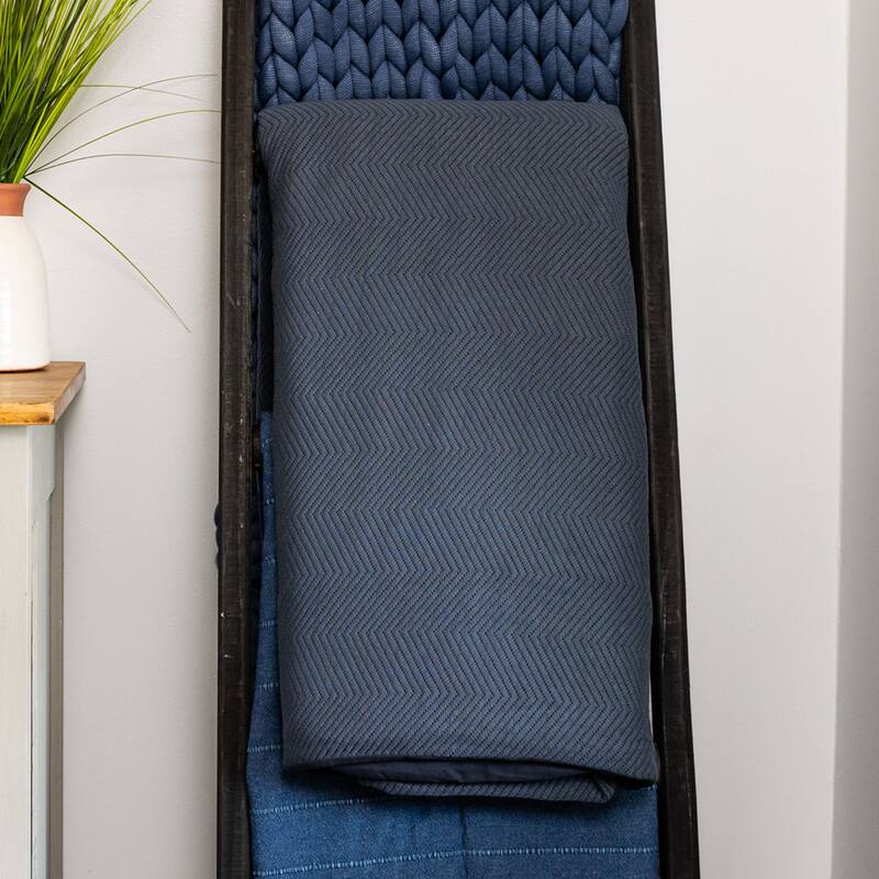 Jersey Knit Weighted Blanket with Removable Cover, 16 LB