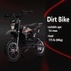 preview thumbnail 7 of 11, 36V Ride on Dirt Bike Motorcycle for Teens