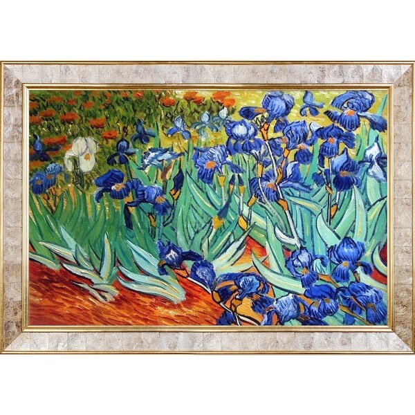 Irises by Vincent Van Gogh Framed Hand Painted Oil on Canvas