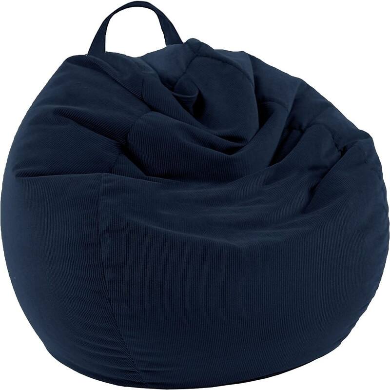 Bean Bag Chair Cover (L For Adults No Filler ) - Blue