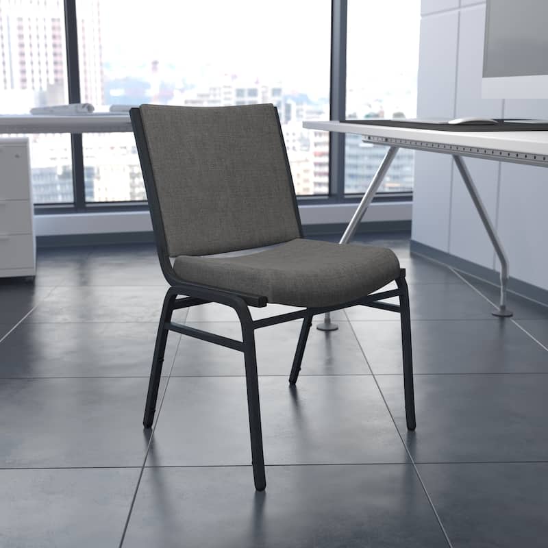 Heavy Duty Stack Chair - Grey Fabric