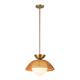 Option Brushed Gold / Opal Glass