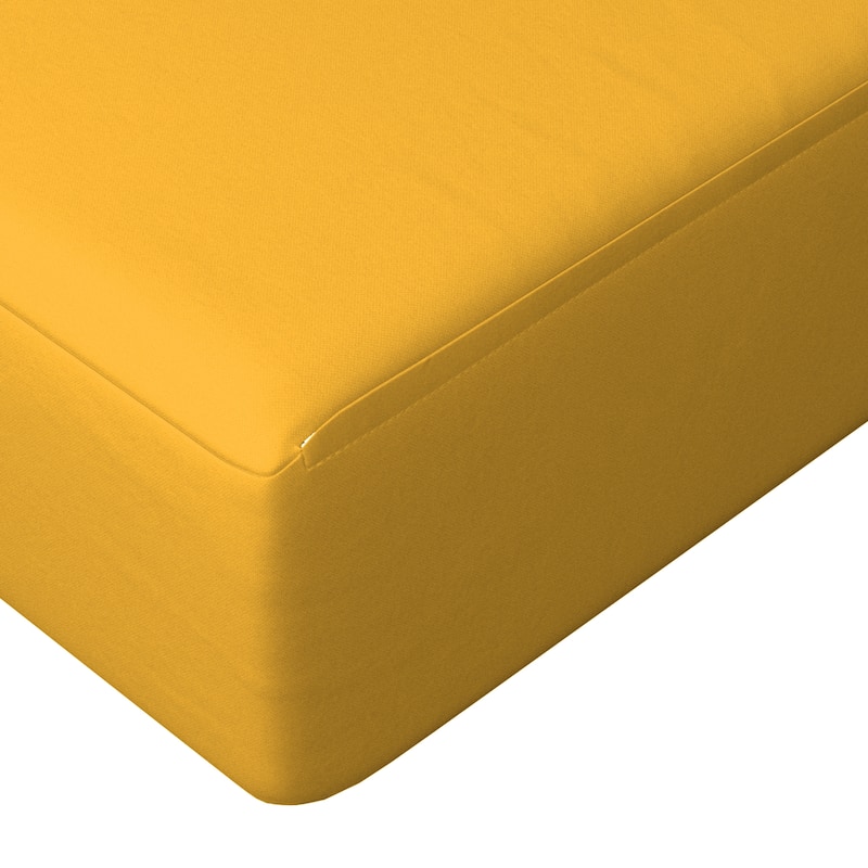 California Umbrella Outdoor Deep Seat Cushion Set, 24" x 48", Sunbrella Fabric, Densified Fiber Fill