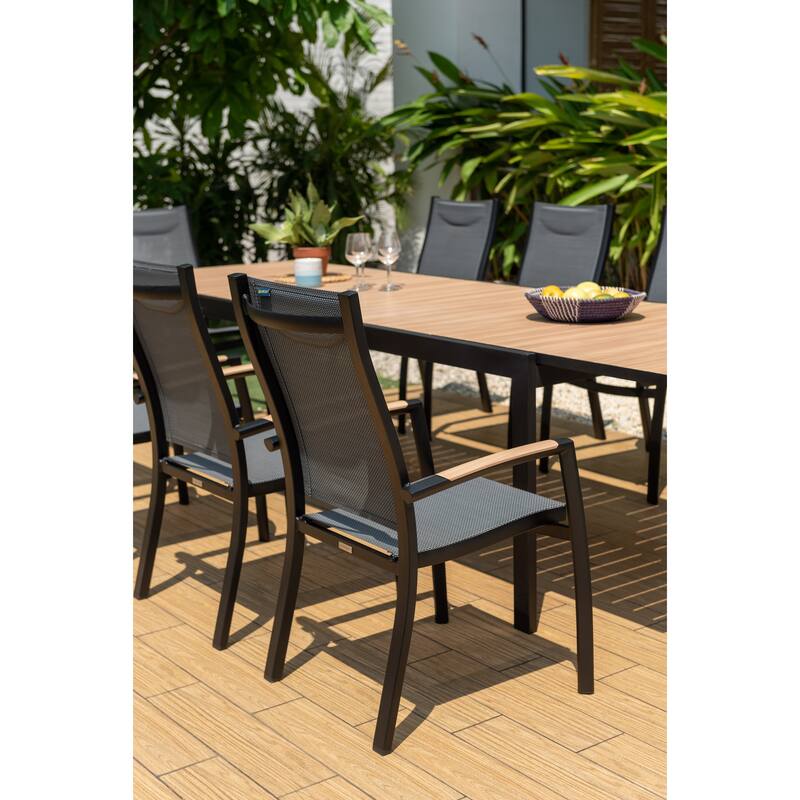 Amazonia Secthue Aluminum Outdoor Patio Dining Chairs