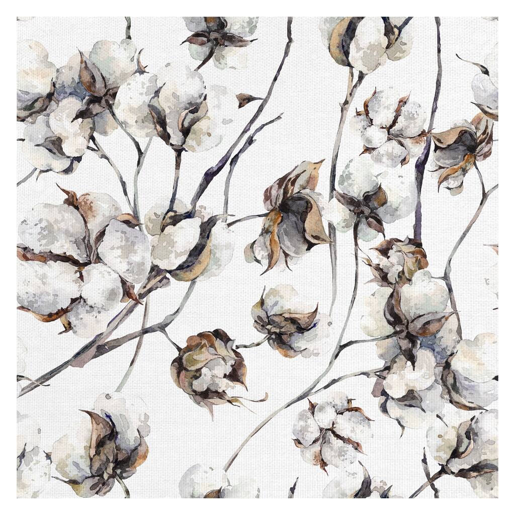Cotton Blossoms by Belle Maison Canvas Art Print