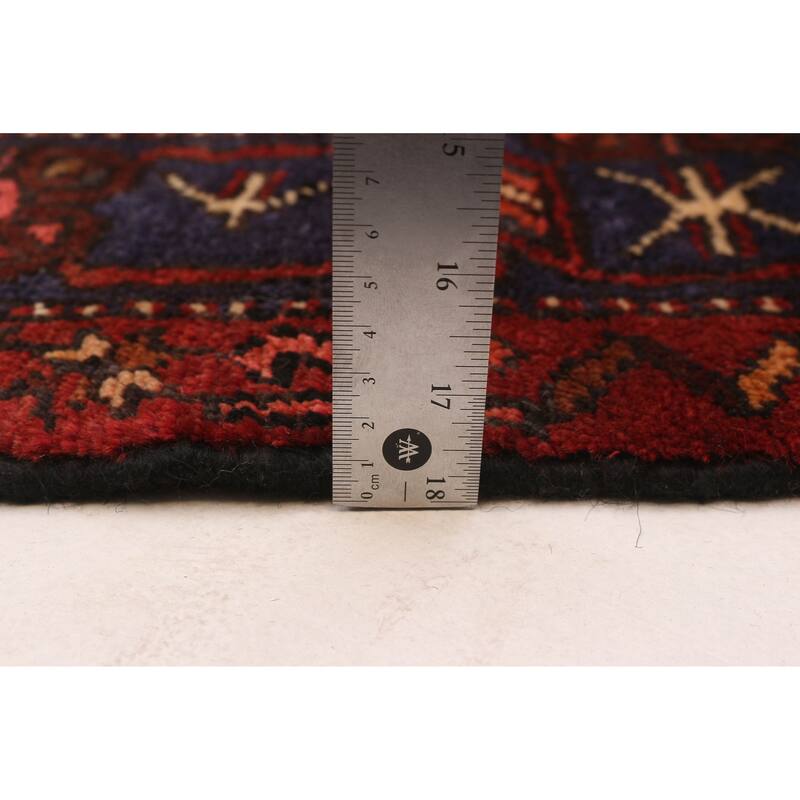 ECARPETGALLERY Hand-knotted Andelz Red Wool Rug - 4'11 x 9'1