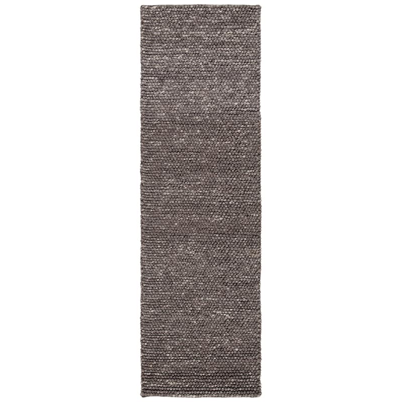 Lauren Ralph Lauren Handmade Carisbrooke Solid Wool Rug - 2'3" x 8' Runner - Chocolate - Runner