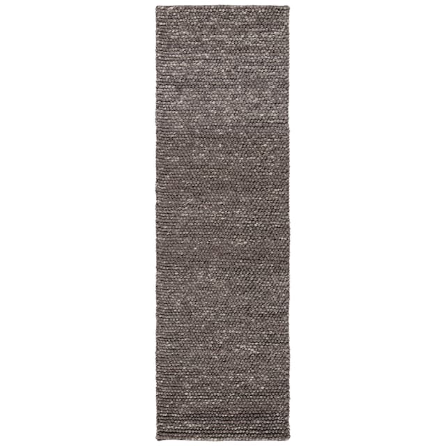 Lauren Ralph Lauren Handmade Carisbrooke Solid Wool Rug - 2'3" x 8' Runner - Chocolate