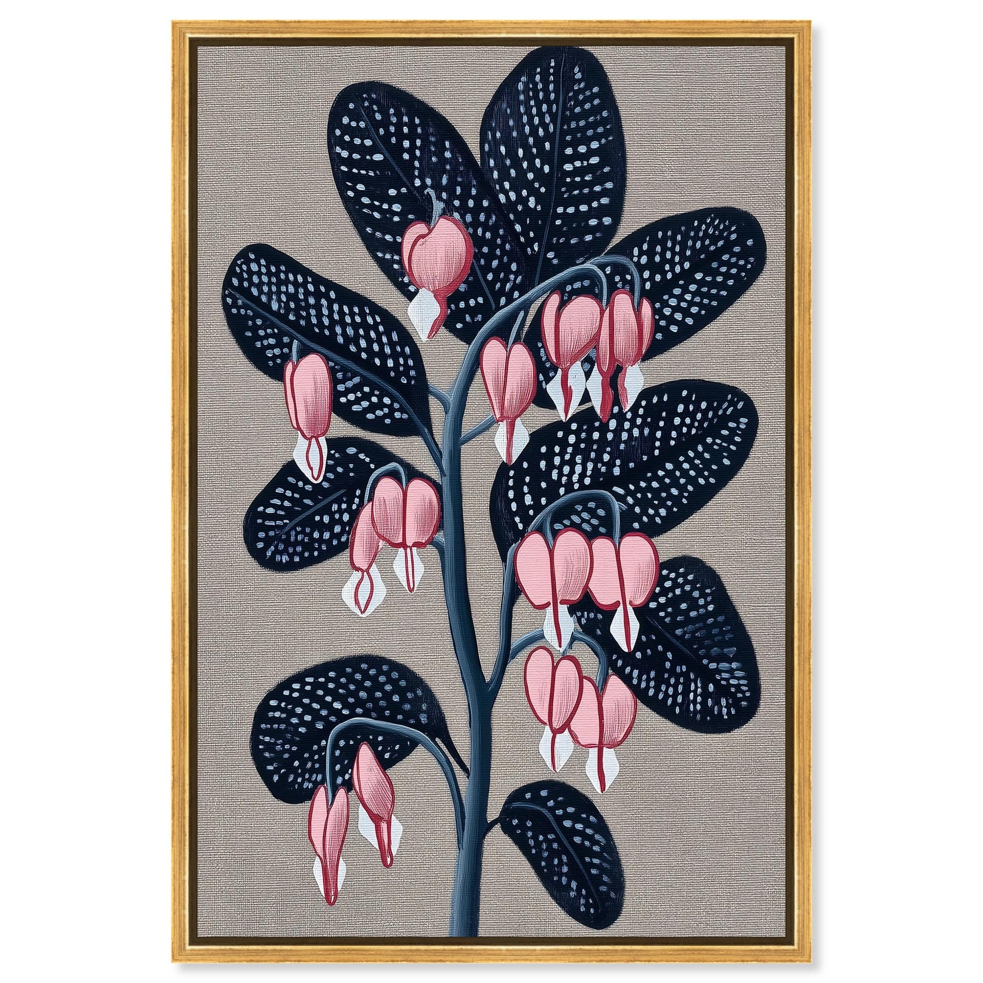 Heart's Little Tears I Flower Decor Canvas Print by Art Remedy