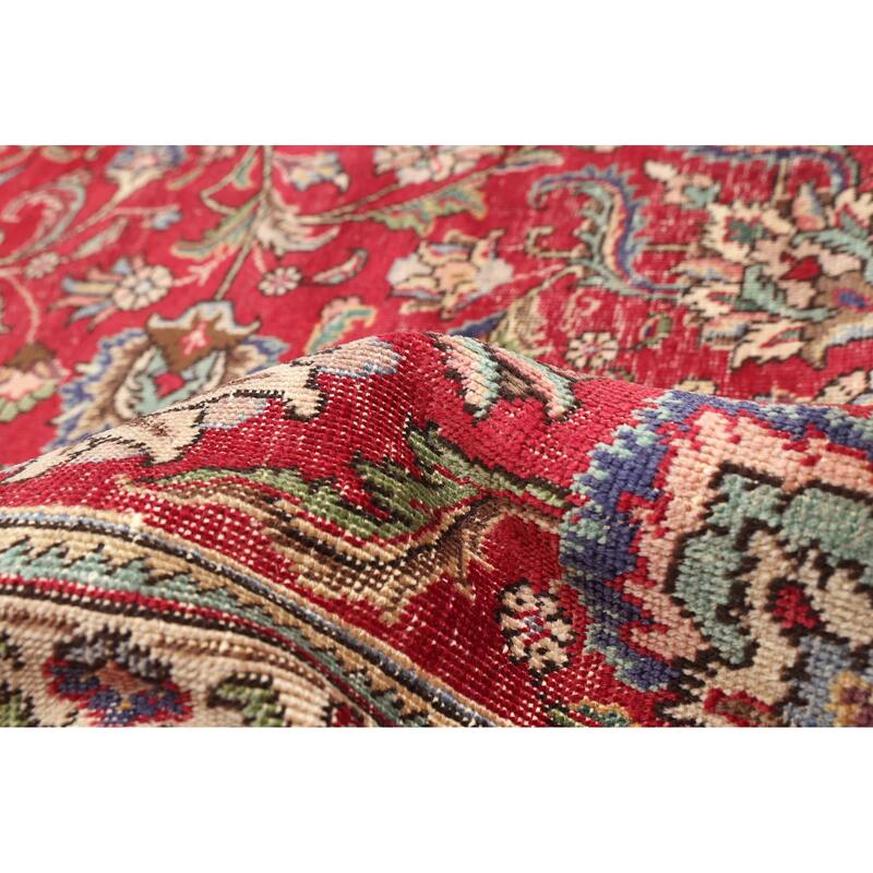 ECARPETGALLERY Hand-knotted Antalya Vintage Red Wool Rug - 9'11 x 13'0