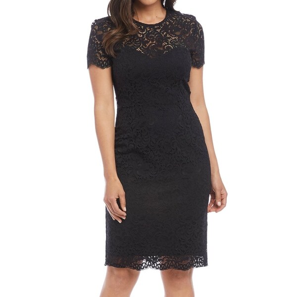 karen kane black lace dress
