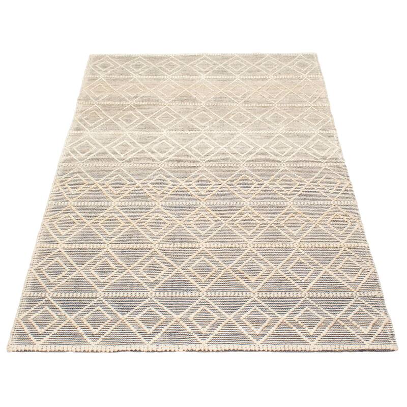 ECARPETGALLERY Braid weave Sienna Cream Wool Rug - 4'11 x 8'1