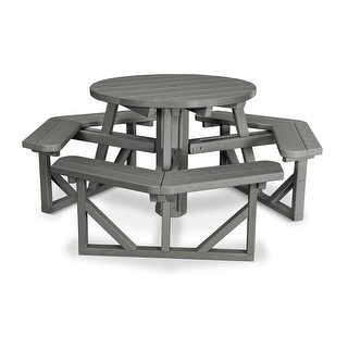 POLYWOOD Park 36" Round Picnic Table