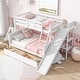 preview thumbnail 3 of 18, Twin over Full Bunk Bed with Slide, Rubber Wood Low Bunk Bed Frame Kids Bed with 2 Drawers & Shelves Storage for Boys Girls
