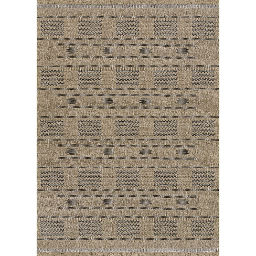 Dream Decor Rugs Triballe Eastwick Brown Indoor Outdoor Area Rug