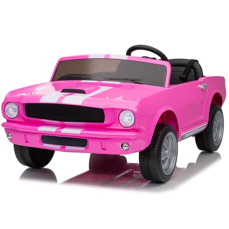 24V 2 Seater Ride on Licensed Shelby GT350 Ride on Toys for Kids Best Gift - Pink