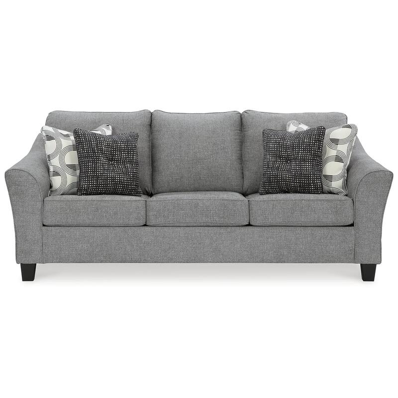 Signature Design by Ashley Mathonia Gray Queen Sofa Sleeper - 92"W x 40"D x 41"H