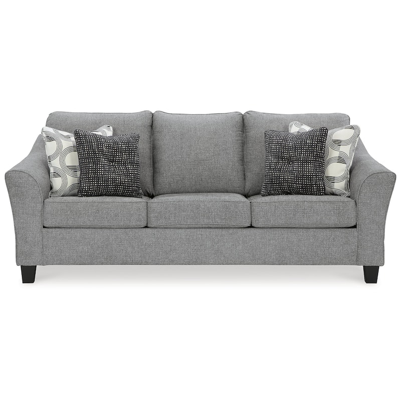 Signature Design by Ashley Mathonia Smoke Sofa - 92"W x 40"D x 41"H