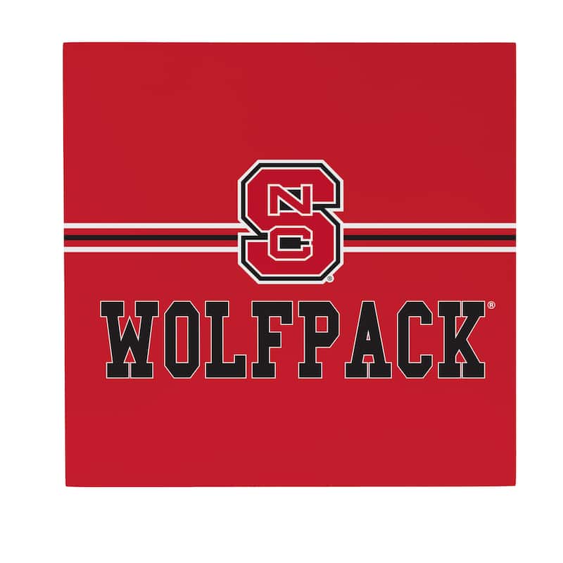 North Carolina State University Wooden Door Decor Wall Sign - Multi-Color
