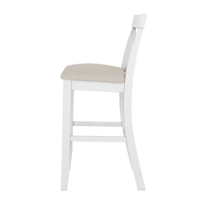3-Piece Dining Table and Chair Set, Small Counter Height Table and Chair Set with Kitchen Breakfast Nook and 2 Chairs
