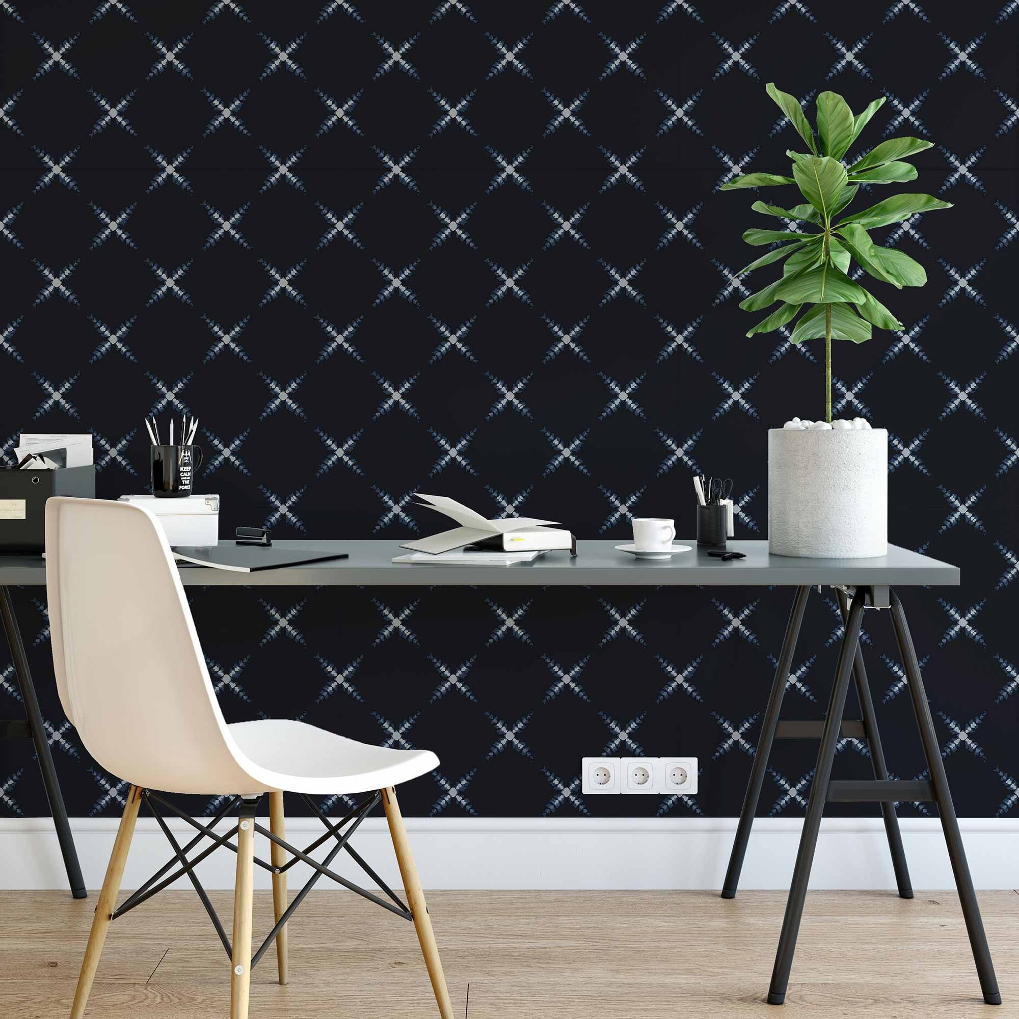 Black Brick Wallpaper, Modern Wallpaper, Minimalistic Wallpaper, Self  Adhesive Wallpaper, Geometric Pattern Wallpaper, Removable Wallpaper 