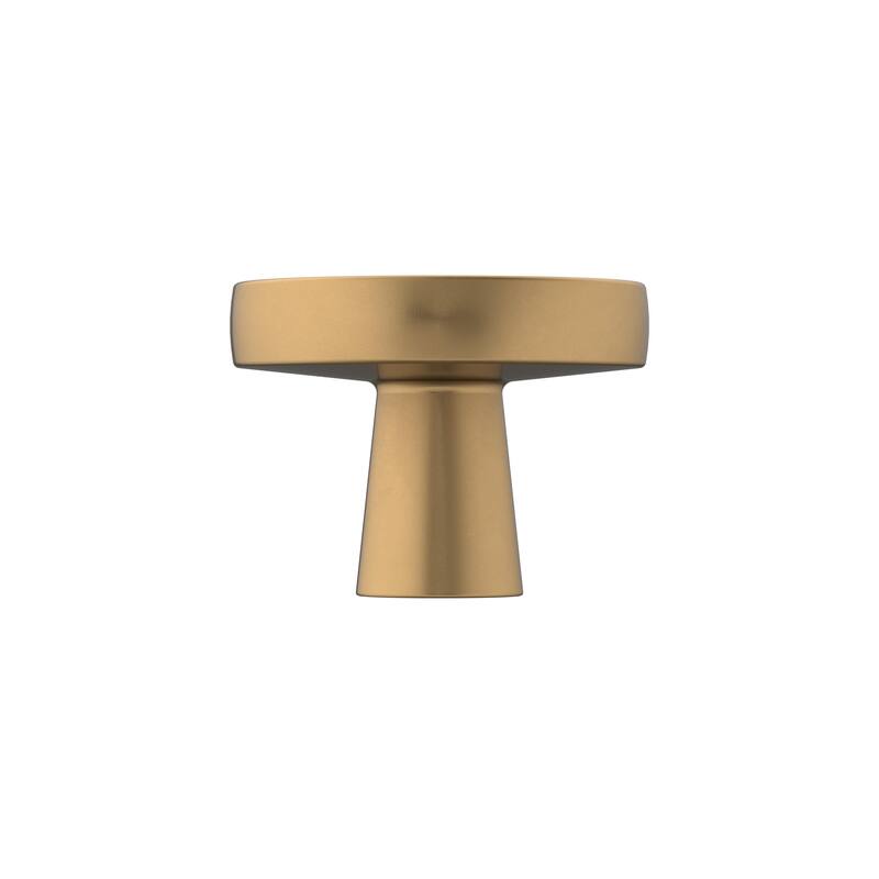 Mergence 1-3/8 in (35 mm) Diameter Matte Black/Champagne Bronze Cabinet Knob - 1.375