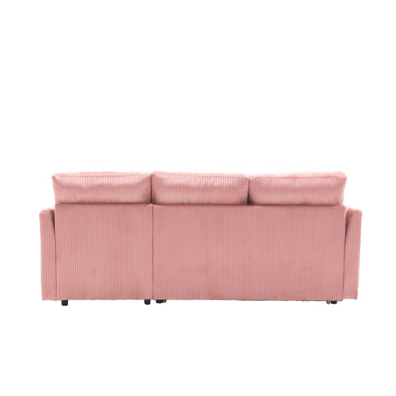L Shaped Modular Sectional Sofa w/ Reversible Chaise and Storage Seat