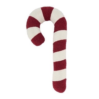 Santa's Favorite Candy Cane Poly Filled Throw Pillow