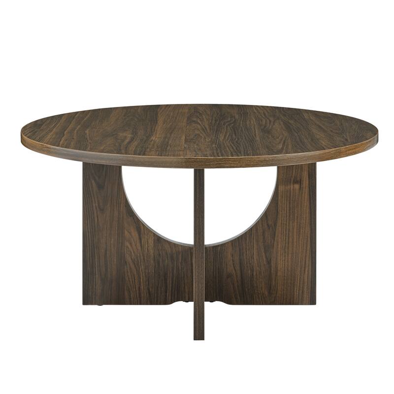 Minimalist Solid Wood Coffee Table, Modern Design with Waterproof Surface, 330 lbs Capacity