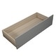 preview thumbnail 8 of 6, Twin Size Platform Bed with Built-In Storage Drawers Solid Wood Frame with Slatted Support