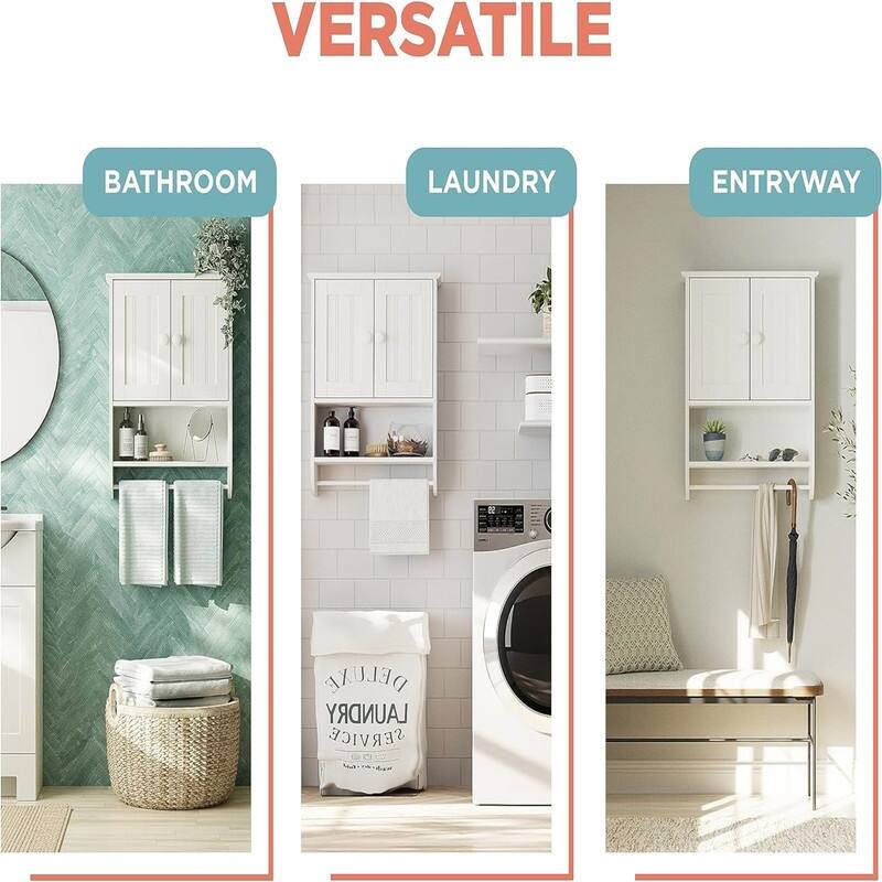 Over The Toilet Storage - 5.75"D x 19.17"W x 25.63"H