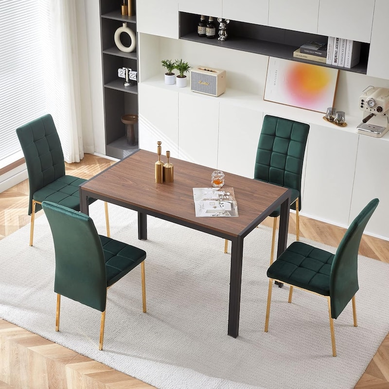 Howtai Upholstered Velvet Dining Chair High Back