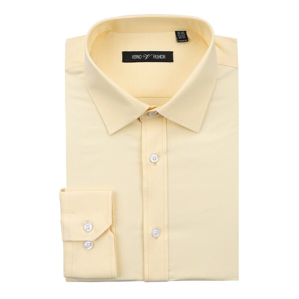 Men's Dress Shirt Regular Fit Cotton Solid Oxford Shirt for Men. Opens flyout.