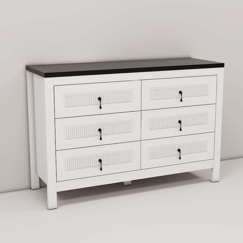 Modern 48-Inch White TV Stand Cabinet - Fits Up to 50" TV - 48" in Width