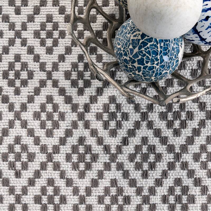 Nuloom Handmade Flatweave Geometric Cotton Area Rug
