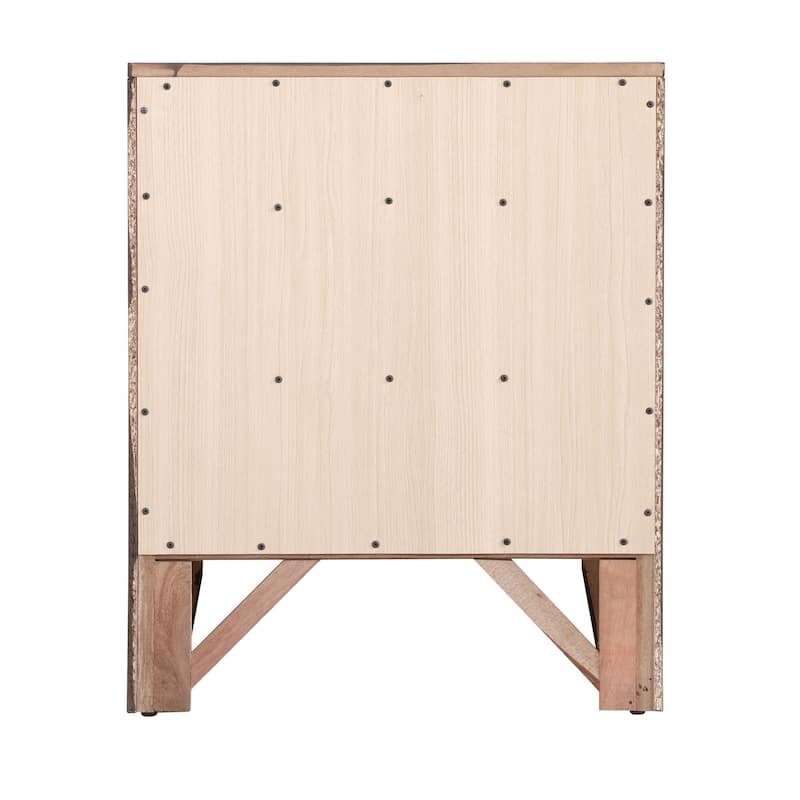 Marilla 3-drawer and Wood Nightstand