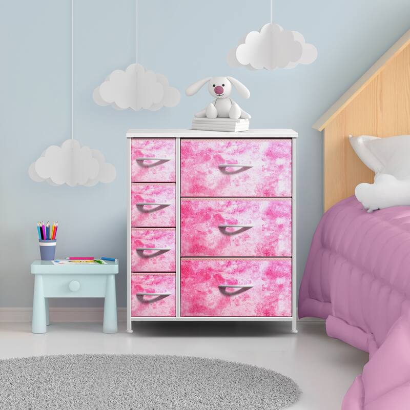 Dresser w/ 7 Drawers, Furniture Storage & Chest Tower for Bedroom