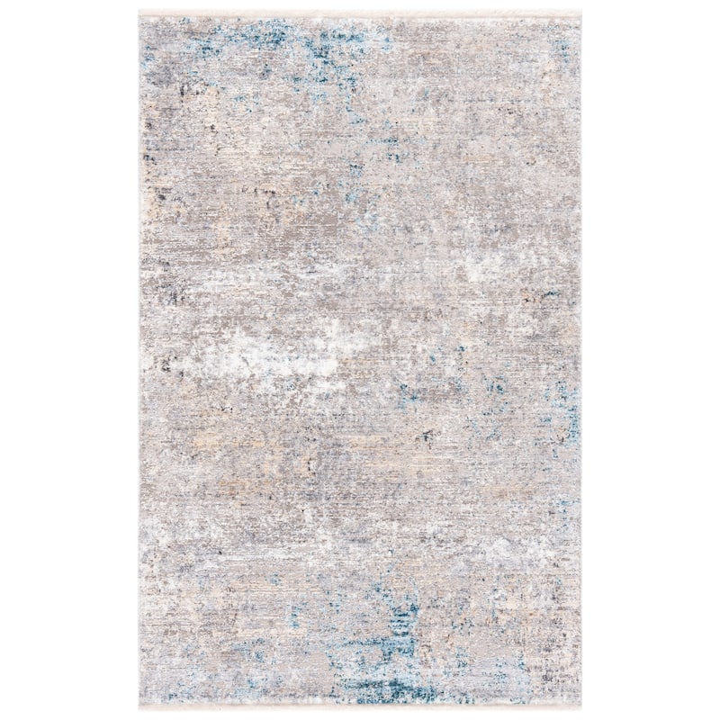 SAFAVIEH Dream Alexey Modern Abstract Viscose Rug - 2'6" x 4' - Grey/Multi