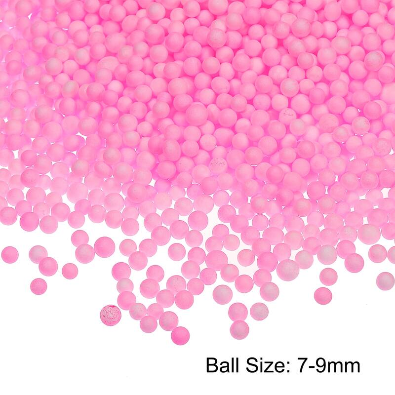 Foam Beads Foam Balls for DIY Craft Decoration, 1 Pack Approx 4000pcs - Pink - 4-6mm