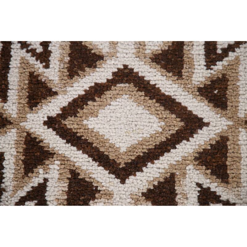 Natural Dye Anatolian Turkish Runner Rug Handmade Beige Wool Carpet - 2'11"x 12'2"