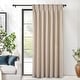 preview thumbnail 29 of 58, DriftAway Pinch Pleat Linen Textured Semi Sheer Solid Curtains Back Tabs