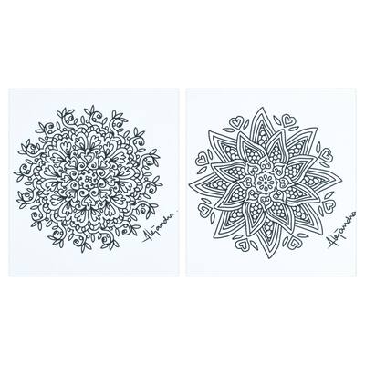 Novica Handmade Oneiric Creativity Coloring Postcards (Pair)