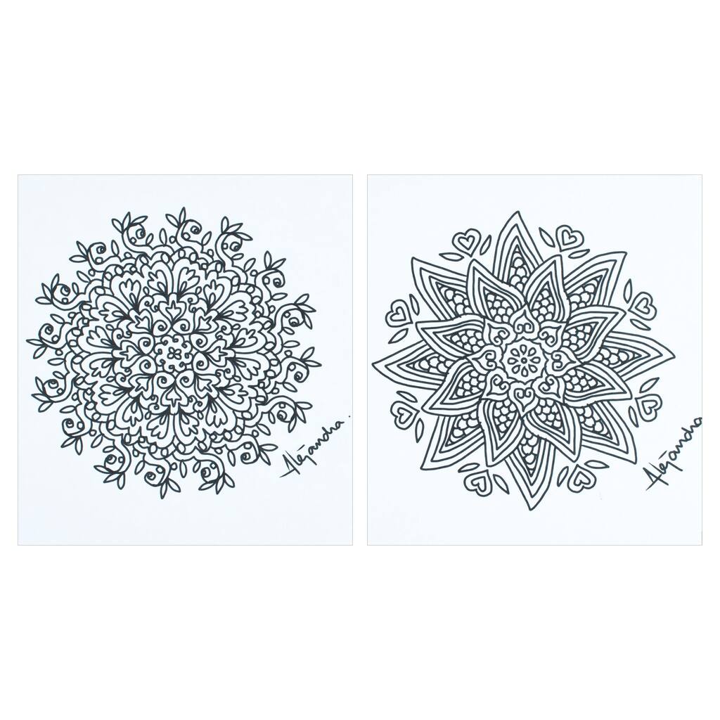 Novica Handmade Oneiric Creativity Coloring Postcards (Pair)