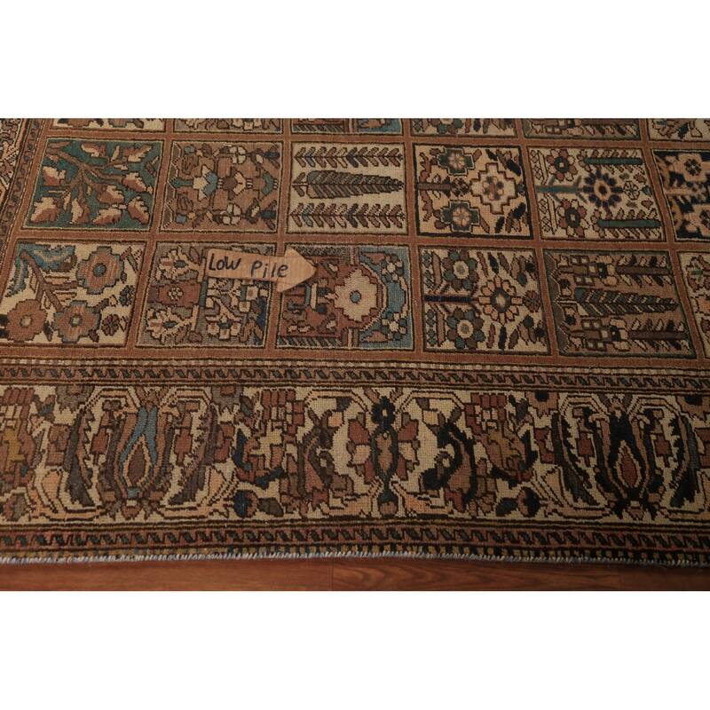 Garden Design Bakhtiari Persian Area Rug Hand-Knotted Wool Carpet - 5'3"x 10'5"