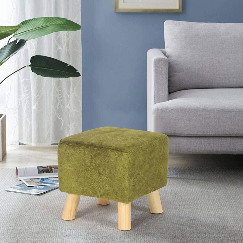 Adeco Square Ottoman Foot Rest Stool Small Cube Velvet Footstool Overstock 32271366 Small wood legs stool footstool table side bench chair padded top kid stools new. adeco square ottoman foot rest stool small cube velvet footstool